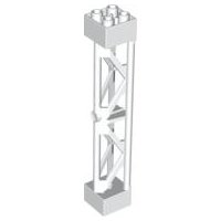 LEGO® steun 2x2x10 driehoekige balk - type 3 - 3 posts, 3 sections WIT