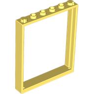LEGO® deurpost/raamframe 1x6x6 WIT