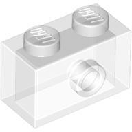 LEGO® 1x2 avec 1 tenon sur 1 côté TRANS CLEAR