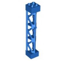 LEGO® steun 2x2x10 driehoekige balk - type 4 - 3 posts, 3 sections BLAUW