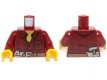 LEGO® torso DONKER ROOD