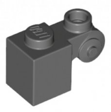 LEGO® steen 1x1 design DONKER  GRIJS
