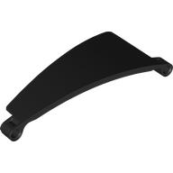 LEGO® panel curved taper right #51 5x13 BLACK