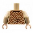 LEGO® torso DONKER BEIGE