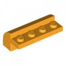 LEGO® steen 2x4x1 1/3 met gebogen bovenkant  LICHT ORANJE