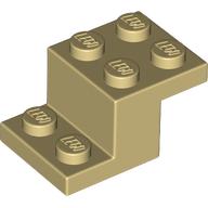 LEGO® hoekplaat 2x3x1 1/3 BEIGE