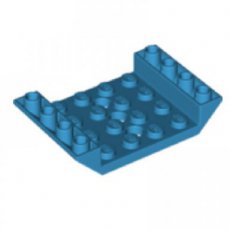 LEGO® 6396797 D AZUUR BLAUW - L-32-F LEGO®  omgekeerde dakpan 45 graden 6x4 dubbel met 4x4 inkeping en 3 gaten DONKER AZUUR BLAUW