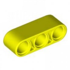 LEGO® hefbalk 1x3 dik NEON GEEL