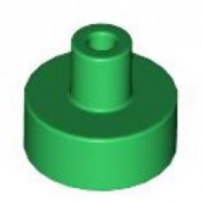 LEGO® tile 1x1 round with pin GREEN