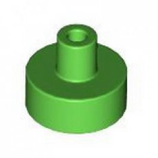 LEGO® tile 1x1 round with pin LIGHT GREEN