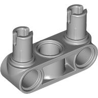 LEGO® pinconnector loodrecht 3L met 2 pinnen LICHT GRIJS