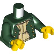 LEGO® torso DONKER GROEN