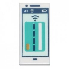 LEGO® tile 1x2 WHITE
