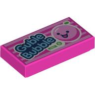 LEGO® tile 1x2 DARK PINK