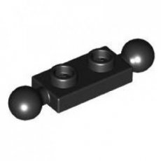 LEGO® modified 1x2 with small ballS BLACK