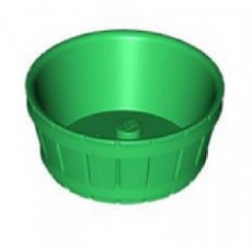 LEGO® half large barrel GREEN