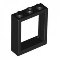 LEGO® window 1x3x3 BLACK