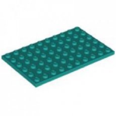 LEGO® 6x10 DONKER TURQUOISE