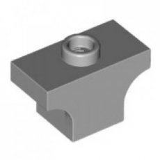LEGO® steen gebogen  1x2 LICHT GRIJS