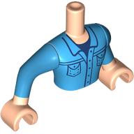 LEGO® torso LICHTE HUIDSKLEUR