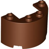 LEGO® half round panel BROWN