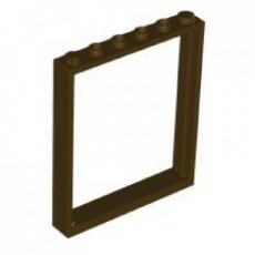 LEGO® window 1x6x6 DARK BROWN