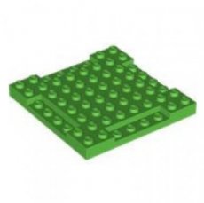 LEGO® 8x8x2/3 plate BRIGHT GREEN