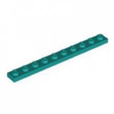 LEGO® 6433414 D TURQUOISE - M-43-D LEGO® 1x10 DONKER TURQUOISE