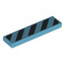 LEGO® 1x4 tegel  MEDIUM AZUUR BLAUW