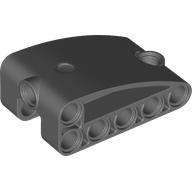 LEGO® gebogen paneel dubbel aangepaste L-vorm kwart ellips dik 2x5x3 ZWART