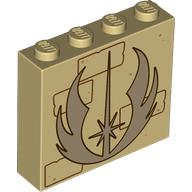 LEGO® steen 1x4x3 BEIGE - Embleem van de Jedi-orde