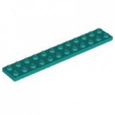 LEGO® 2x12 DARK TURQUOISE