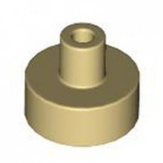 LEGO® tegel 1x1 rond met pin BEIGE