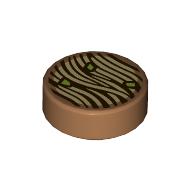 LEGO® 1x1 tegel rond MEDIUM NOUGAT