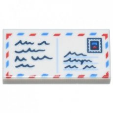 LEGO® tegel 1x2 WIT