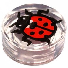 LEGO® tile 1x1  round TRANSPARENT