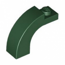 LEGO® boog 1x3x2 DONKER GROEN