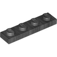 LEGO® plate 1x4 PEARLY DARK GRAY