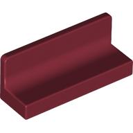 LEGO® paneel 1x3x1 DONKER ROOD