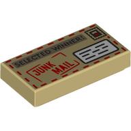 LEGO® tegel 1x2 BEIGE