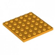 LEGO® plaat 6x6 LICHT ORANJE
