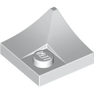 LEGO ® dakpan gebogen 2 x 2 Concave Hoek - WIT