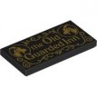 LEGO® tile 2x4 BLACK