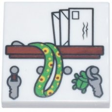 LEGO® tegel 2x2  WIT