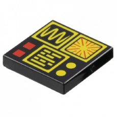 LEGO® tile 2x2 BLACK