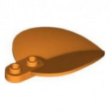 LEGO® blad 1x2 puntig blad  ORANJE