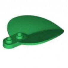 LEGO® blad 1x2 puntig blad  GROEN
