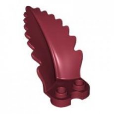LEGO® rechtopstaand blad 1x2 DONKER ROOD