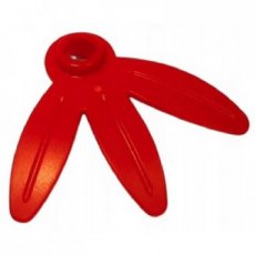 LEGO® rechtopstaand blad 1x2 ROOD