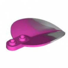 LEGO® blad 1x2 puntig blad  DONKER ROZE